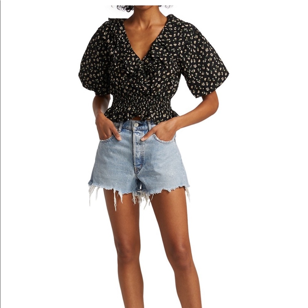 Moussy Vintage Bonnie Cut off denim shorts